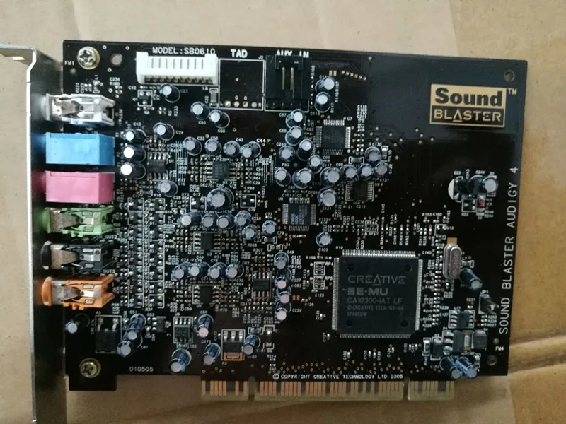 

Original disassemble,PCI 7.1 built-in desktop board dedicated network K song SB0610 ,100% working good
