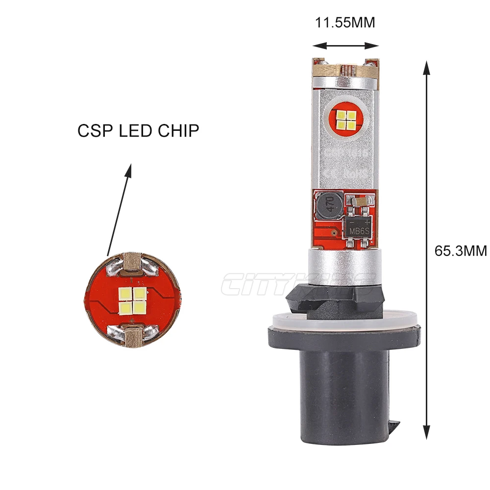 2 шт. водить автомобиль H27 881 880 светодиодный 12 led светодиодными кристаллами csp