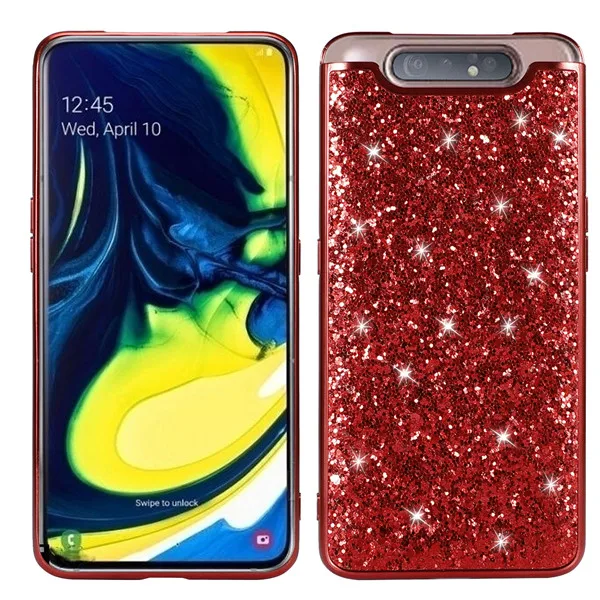 4 Чехол для samsung Galaxy A80 чехол A80 с сияющими блестками и пайетками для samsung A10 A20 A30 A40 A50 A60 A70 M10 M20 note 8, 9, 10 - Цвет: 4