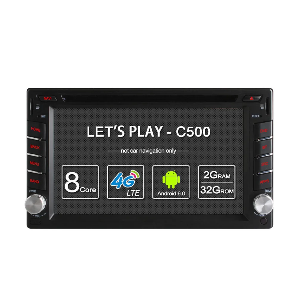 Автомобильный DVD-плеер Android 6 0 Восьмиядерный процессор 2 Гб ОЗУ din GPS-навигатор 32