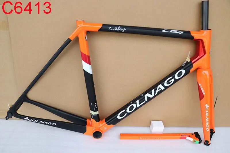 T1100 UD матовый глянцевый черный оранжевый Colnago C64 карбоновая рама велосипеда с 12 цветами на выбор