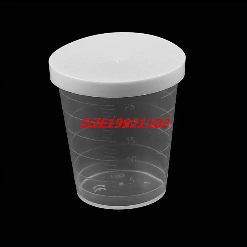 5 Pcs Kitchen Lab 30mL Plastic Measuring Cup Jug Pour Spout Container w Cap | Канцтовары для офиса и дома