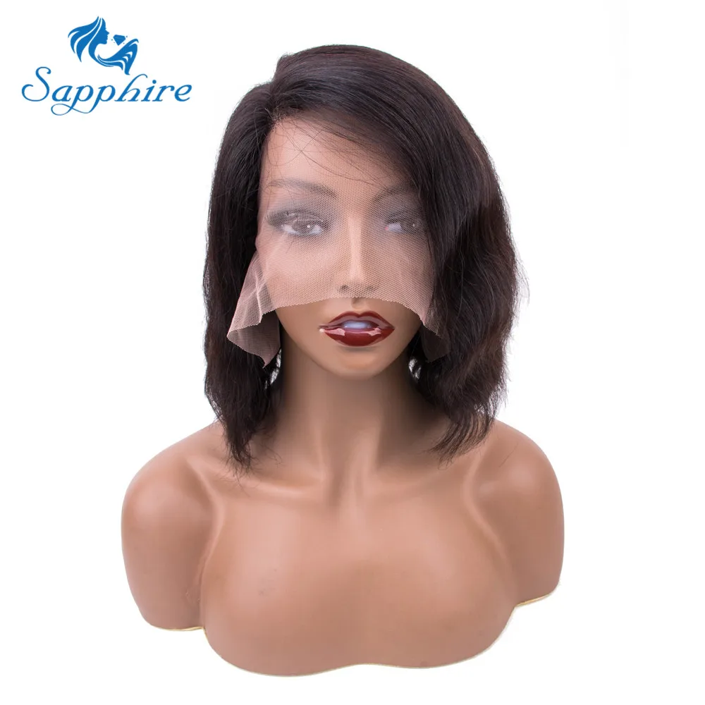 Sapphire короткие волнистые перуанские человеческие волосы натуральный цвет линии