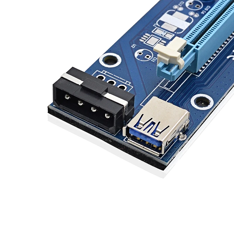 USB 3.0 для Bitcoin Miner pci-e riser PCI Express Extender Riser Card 1x к 16x адаптер с SATA 15 pin-4pin мощность кабель
