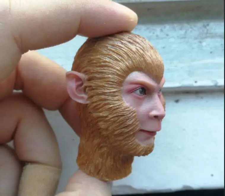1:6 ScaleMale Body Journey To The West Monkey King Sun Wu Kong Head Shape резная фигурка на 12 дюймов|Игровые