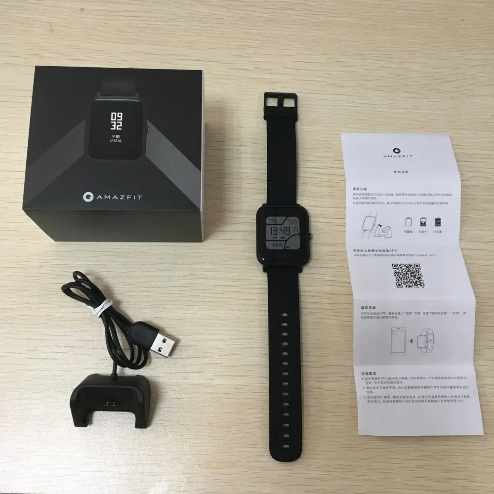 Huami Amazfit Bip Смарт-часы английский/испанский/русский gps, умные часы для Android iOS монитор сердечного ритма Бесплатный подарок ремень