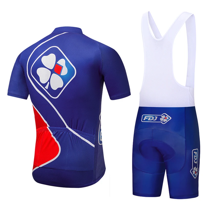 2018 FDJ Велоспорт трикотаж UCI команда 9D PAD велосипедные шорты набор MTB Мужские Лето