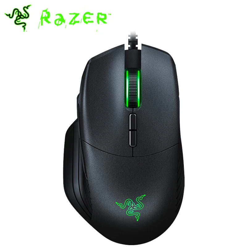 

Razer Basilisk Wired Gaming Mouse 6400dpi/16000DPI RGB 5G Optical Sensor Removable DPI Clutch Scroll Resistance 8Buttons Black