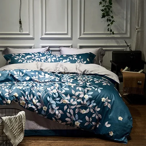 bedding set 2 HM Life, шелковистый Египетский хлопок, желтый, зеленый пододеяльник, простыня, набор, трибут, шелк, Королевский размер, королева, Комплект постельного белья - Цвет: bedding set 2