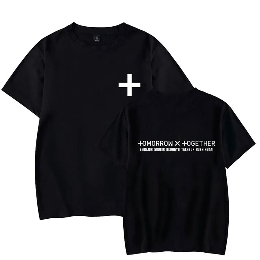 Женская Повседневная футболка с принтом Tomorrow X Together летняя уличная унисекс
