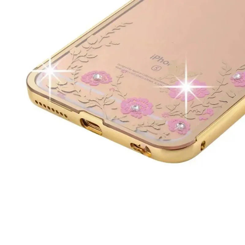 Для iPHone 6 plus чехол нежные цветы бабочки крышка случае спс iphone 5.5 дюймов корпусов