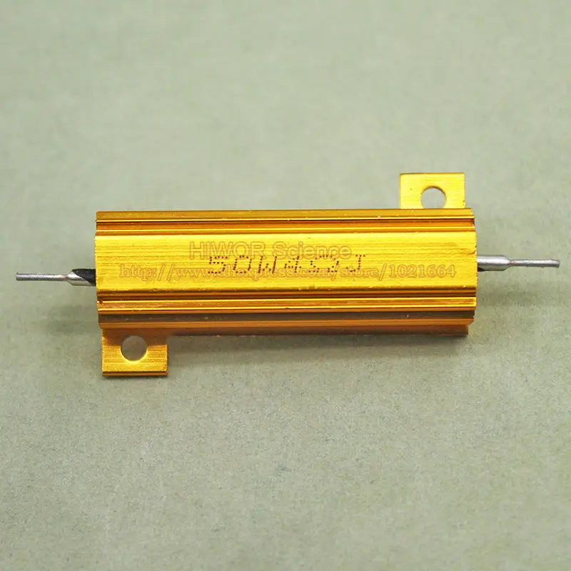 2 шт./лот) RX24 4 Ohm 4R 50 Вт 50 Вт Алюминиевый резистор высокой мощности металлический корпус теплоотвод резистор сопротивление 4 Ом
