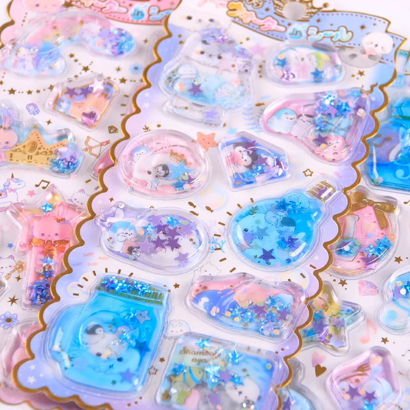 1 шт Kawaii канцелярские наклейки Кристальные масляные наполнения дневник планировщик декоративные мобильные наклейки Скрапбукинг DIY ремесленные наклейки