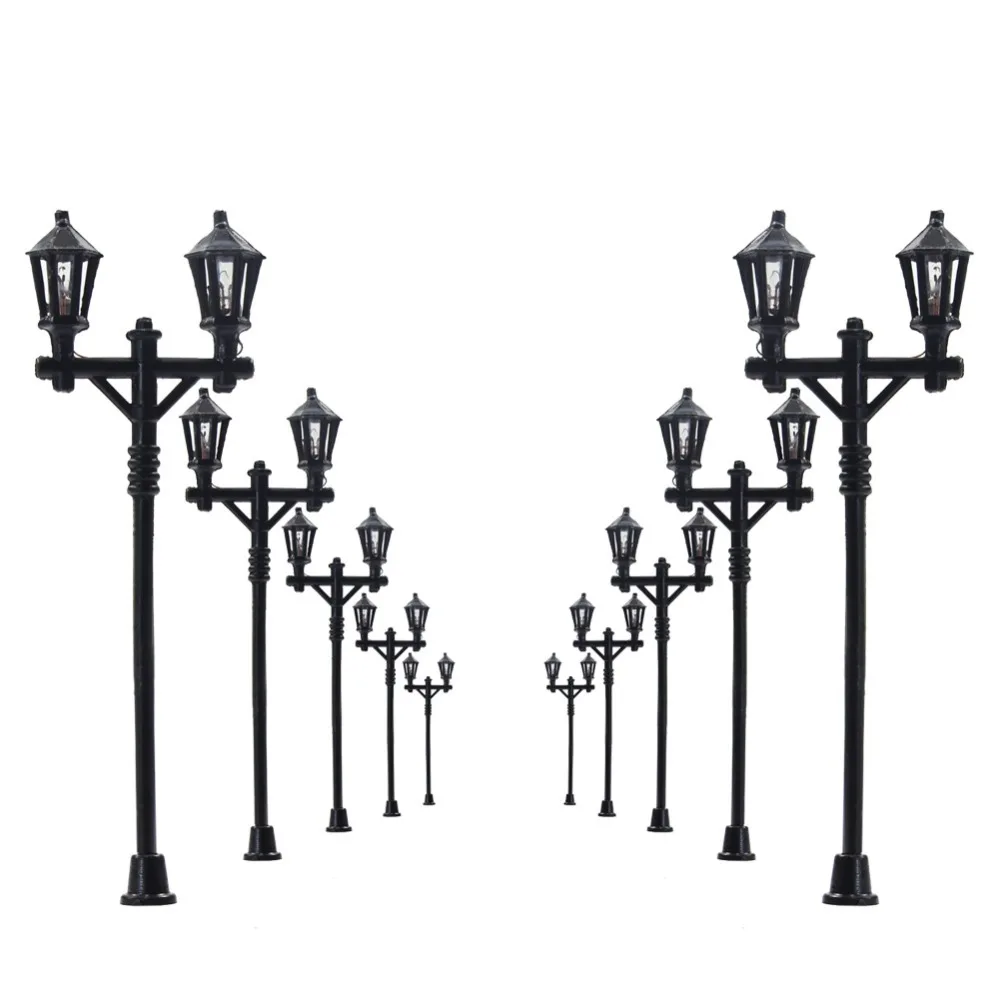 10 шт. модели железнодорожного Досуг фонарный столб светильника уличного