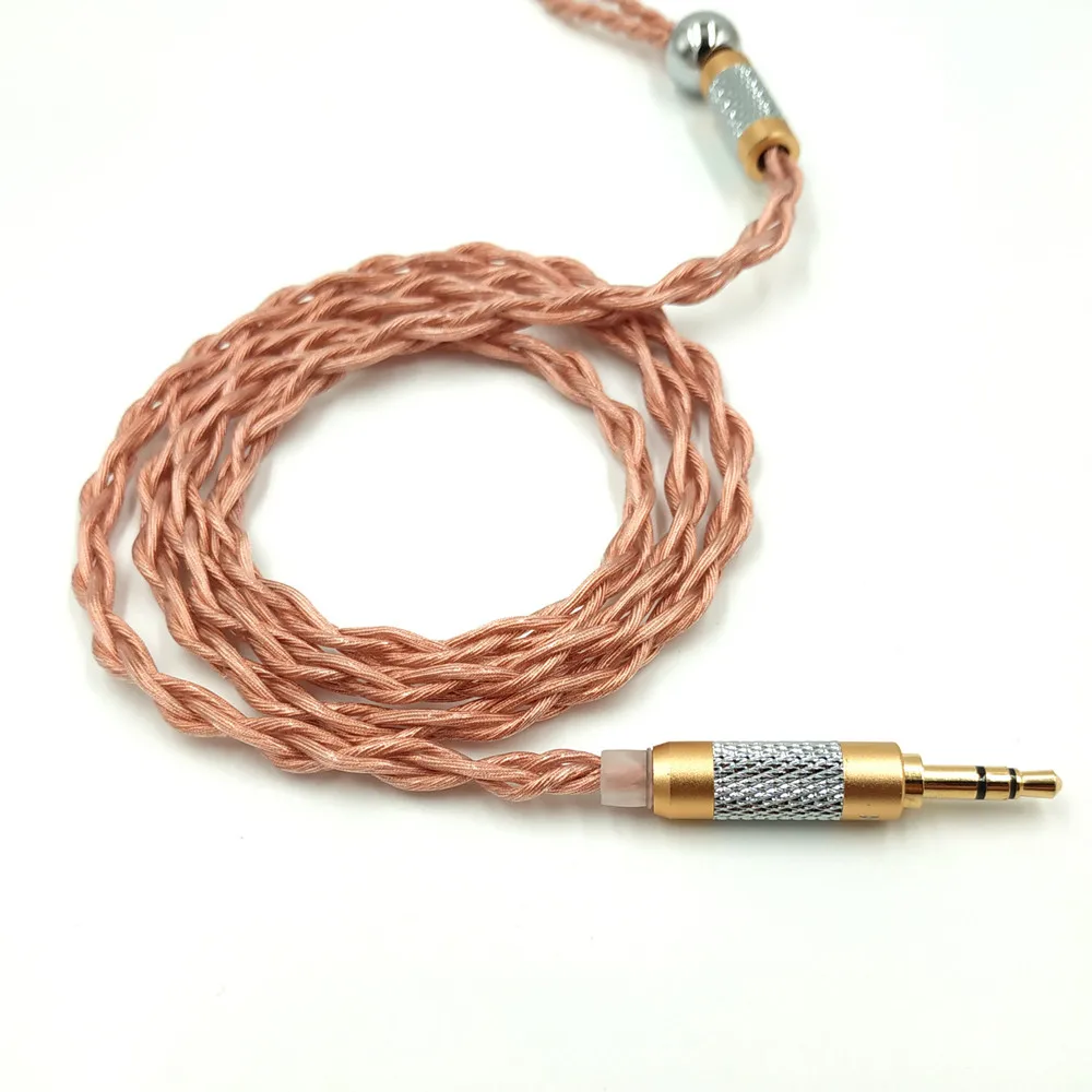 FENGRU DIY JCALLY JC04P 5N OFC 4 акции 252 ядер кабель для наушников для Shure SE215 UE900 IE80 KZ ZST ZSN Pro ZS10 Pro ZSX