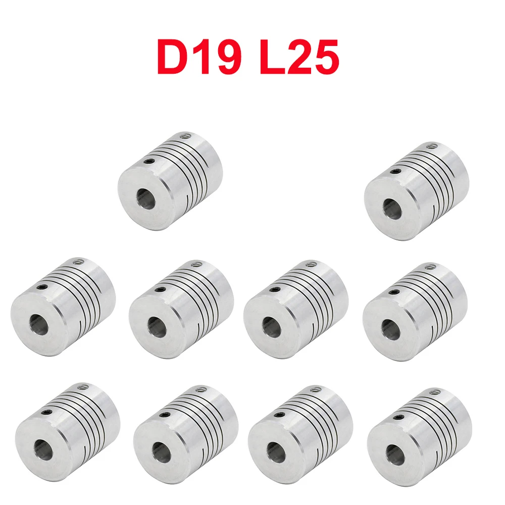 

10PCS 28TYPES CNC Motor Jaw Shaft Coupler D19xL25mm Flexible Coupling Wholesale Dropshipping