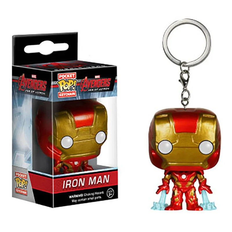 Funko Pop брелок Капитан Америка аниме Карманный Брелок Железный человек Халк Тор