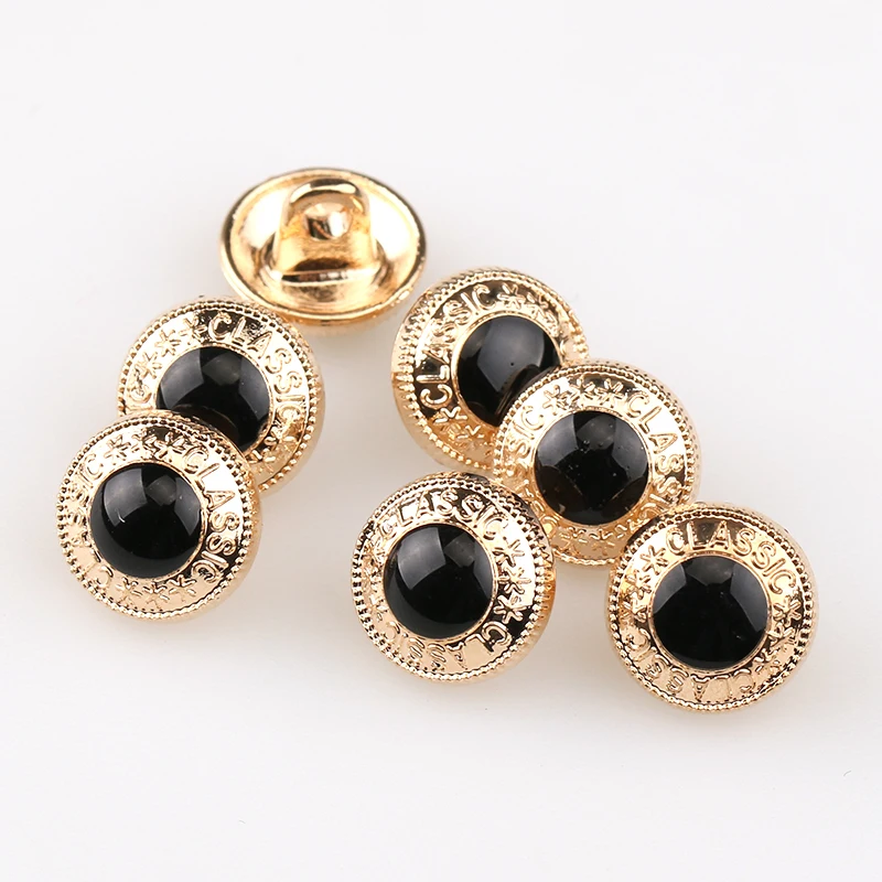 Бесплатная доставка новая модная кнопка 10 шт./лот кнопки черный белый золотой