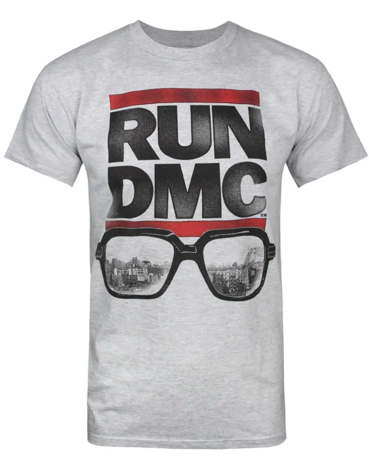 2017 Настраивает Официальный runer Dmc Очки Дизайн Мужская Мода Майка Hipster Tops Customize
