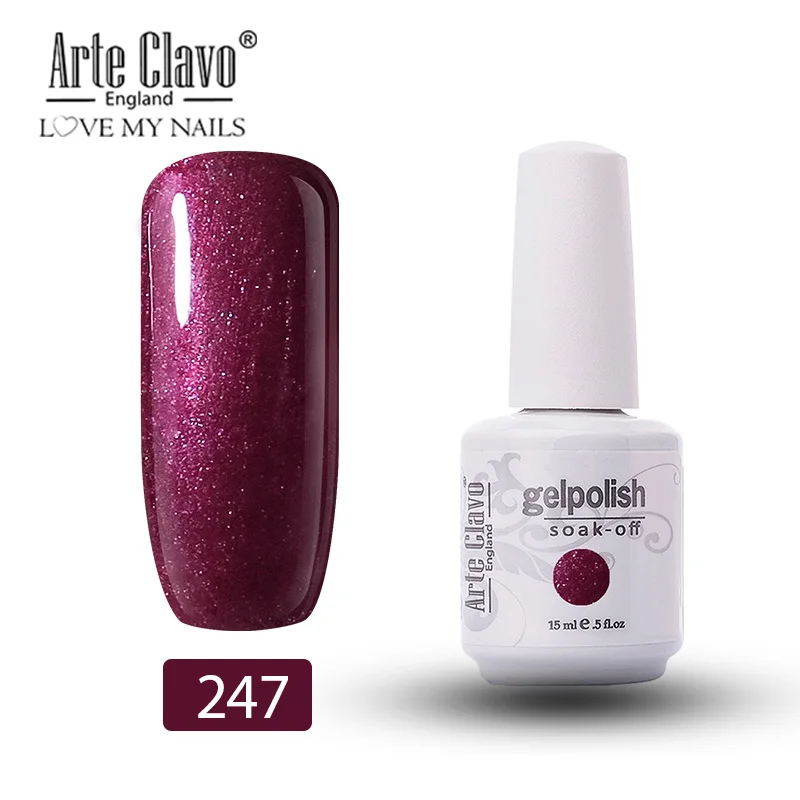 247 Arte Clavo Vernis полуперманентный УФ-светодиодный Гель-лак для ногтей 47 цветов Гель-лак для ногтей долговечный отмачивающийся набор гель-лака - Цвет: 247