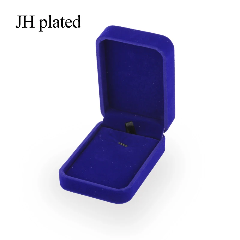 JHplated ювелирные изделия Искусственные бархатные подарочные коробки красный