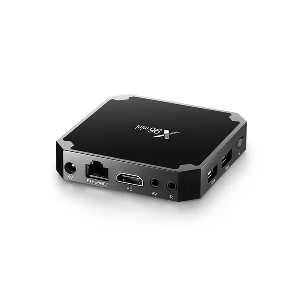 X96 Мини ТВ-бокс Android 7 1 OS Smart TV BOX 2 Гб 16 четырехъядерный процессор Amlogic S905W 4 ГГц WiFi