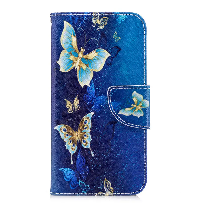 Golden Butterfly Чехол для телефона чехол для samsung Galaxy A3 A5 j3 j5 j7 S8 S9 S10 плюс S10E Note 9 8 Ретро чехол s Чехол-кошелек кожаный чехол D07Z - Цвет: Golden Butterfly