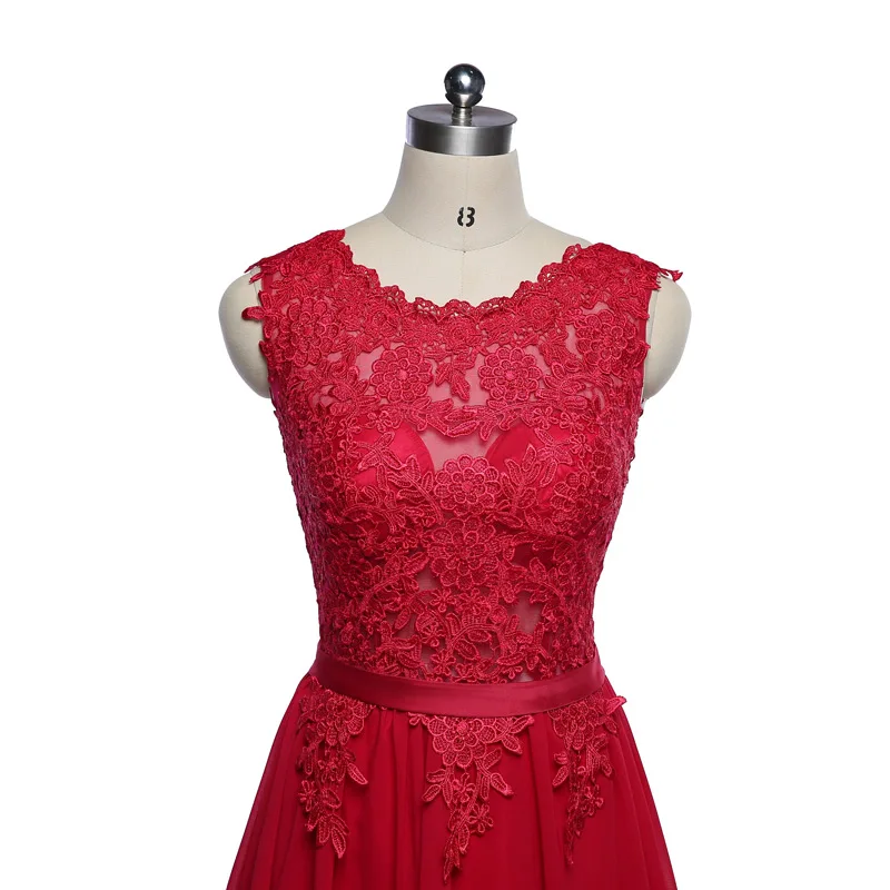 Модное Новое поступление Элегантное Длинное платье вечернее шифоновое А силуэта