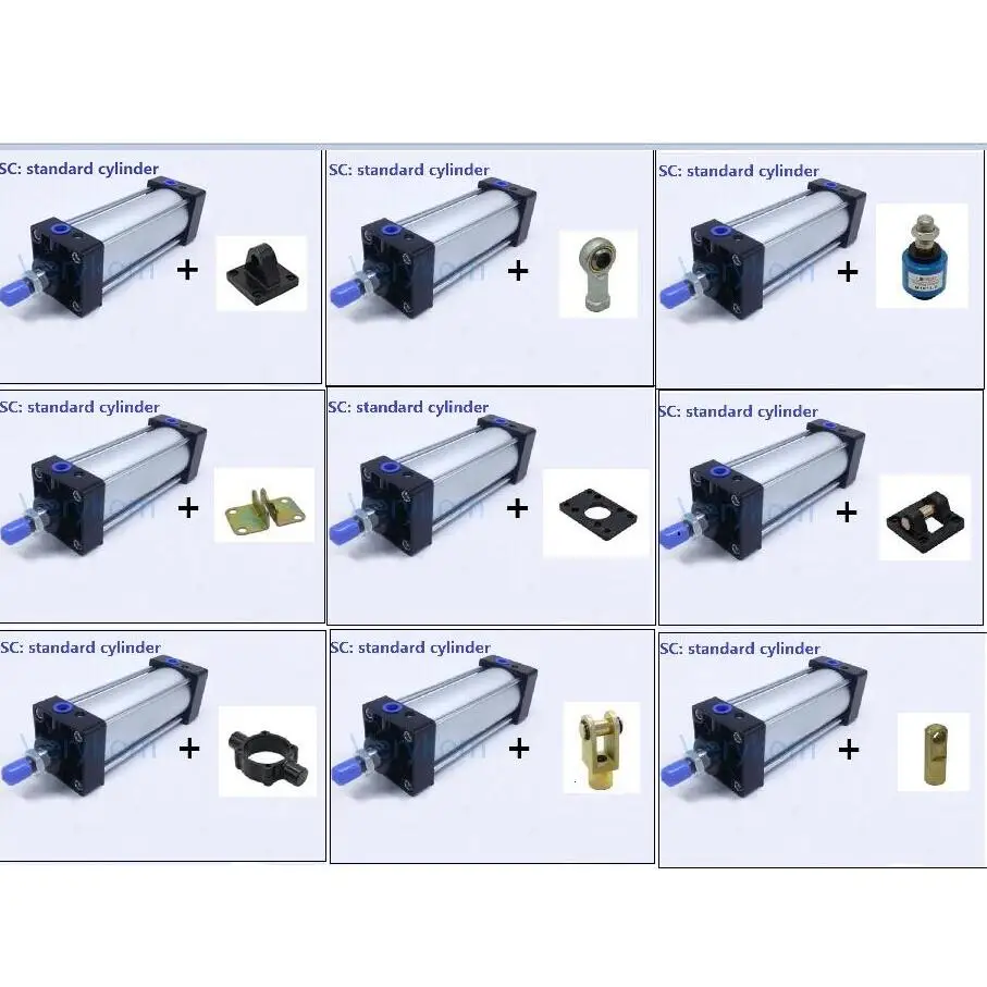 SC32 75 Стандартный пневматический поршень пневматического цилиндра 32 мм отверстие
