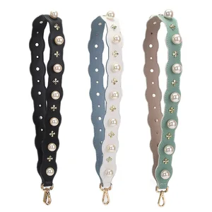 Новая волна сумка на ремне модный шикарный жемчуг с заклепками сумка на ремне 2018 трендовая сумка на ремне ручки Сменные аксессуары KZ0390