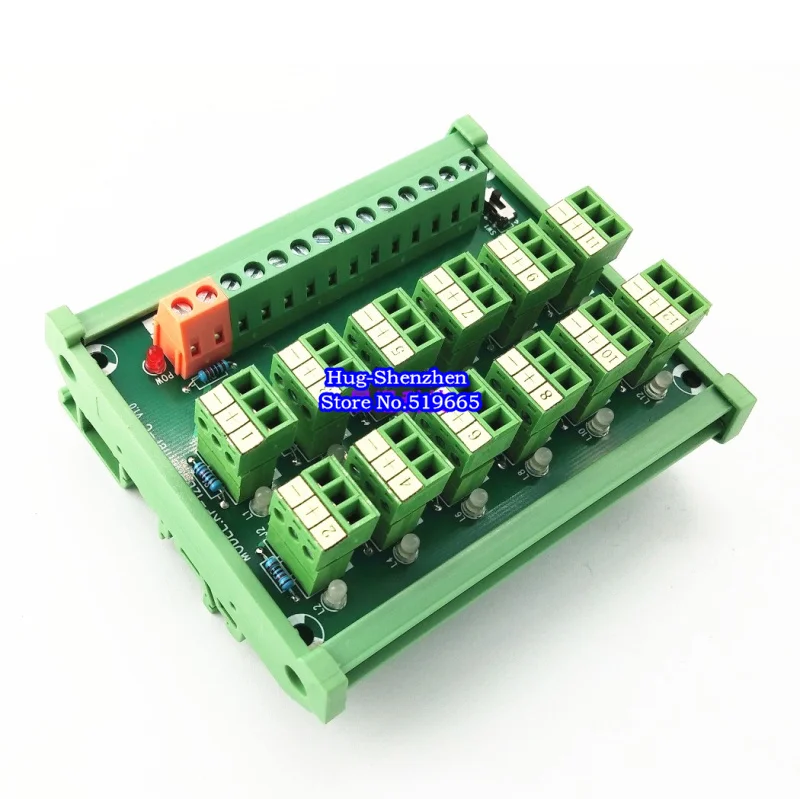 12-канальный датчик приближения PLC клеммный блок NPN/PNP совместимая карта захвата |