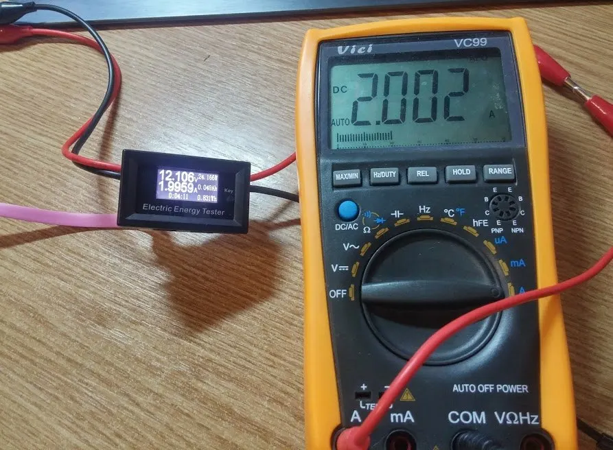 ATORCH DC Цифровой вольтметр ток Напряжение метр ЖК дисплей энергии тестер Амперметр