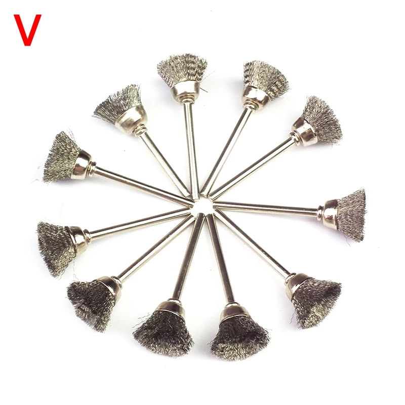 10 шт. мини Вращающаяся щетка из нержавеющей стали|tool move|tool 2tool trolley with tools |