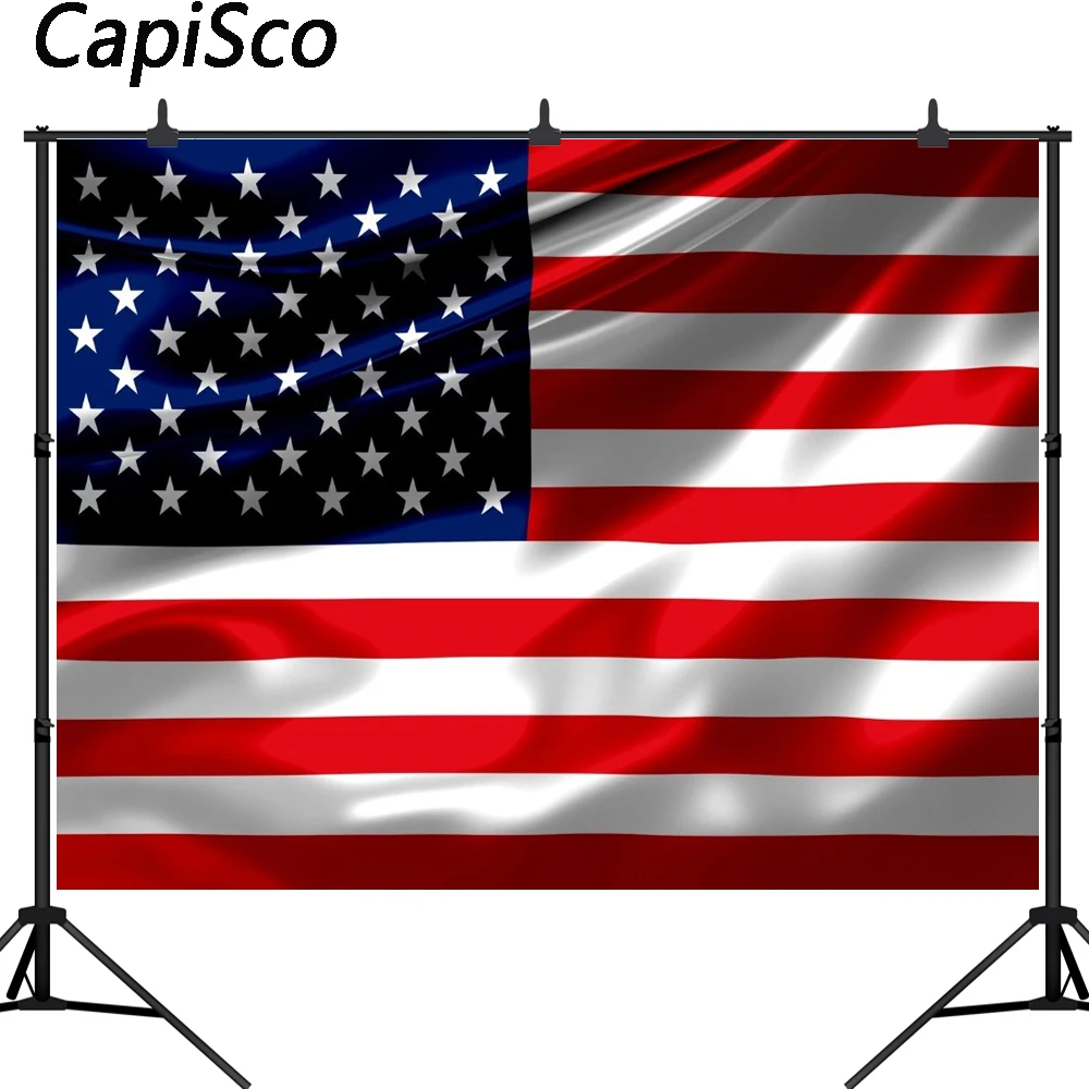 Capisco USA Flag фоны для фотосъемки простые фотографические детей Фотостудия |