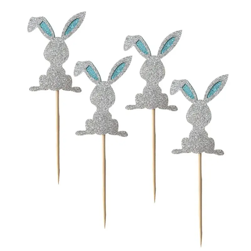 4 шт./компл. счастливый Пасхальный милый порошок блестящий металлик кролик Форма