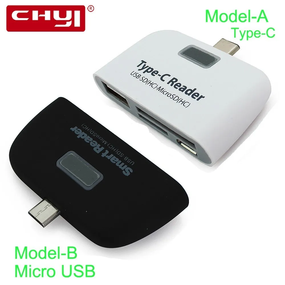Устройство для чтения карт передачи CHYI Type C + OTG 1 портовый концентратор 2 0 с