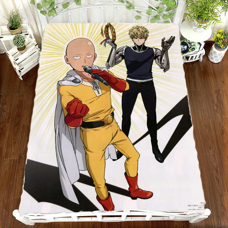 Простыня с Аниме Манга ONE PUNCH MAN простыня 150*200 см | Дом и сад
