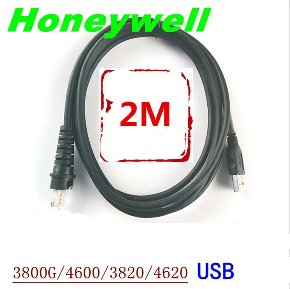 10 шт. x 2 м USB кабель для сканера штрих кодов Honeywell HHP 3800G 3820 4600G 4620G 4820G|cable usb usb|usb