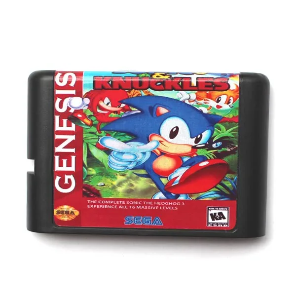 Sega MD карточная игра Sonic зубная щётка и фалангах для 16 бит игровой картридж Megadrive