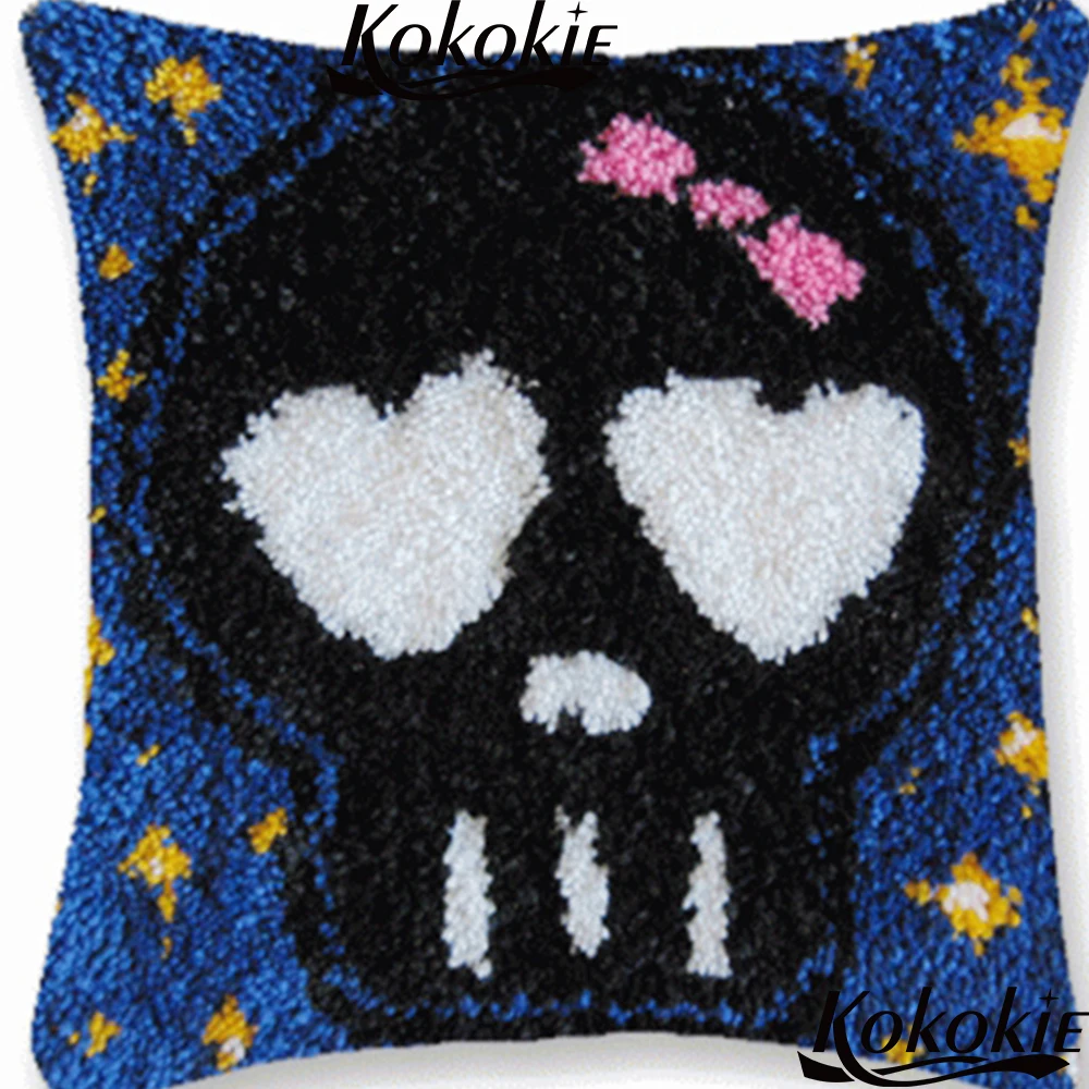 Набор вязаных ковриков пряжа защелка крючок наборы вышивка крестиком наволочка