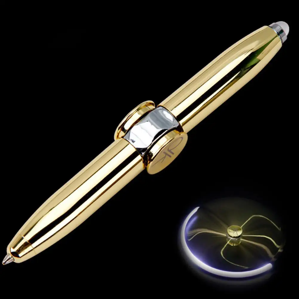 Спиннер Adeeing со светодиодный светильник кой игрушки Подарочная шариковая ручка