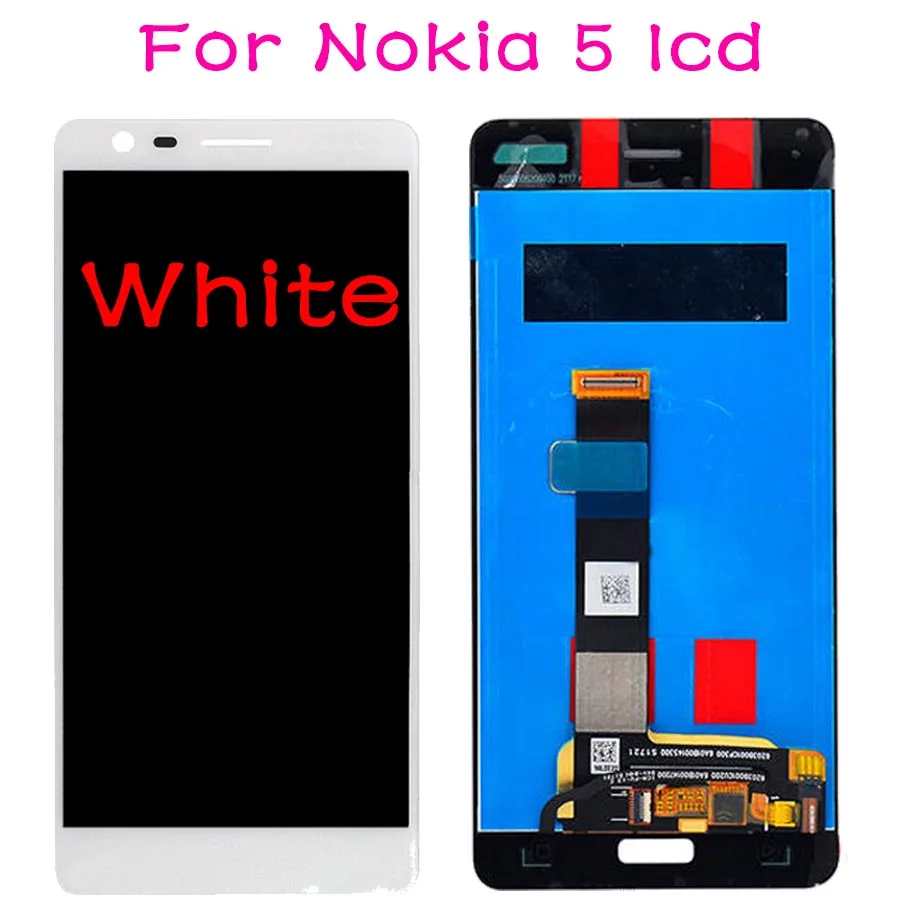 For Nokia 5 White Для Nokia 5,1 ЖК-дисплей сенсорный экран для Nokia 5,1 Plus ЖК 5X5 Замена экрана TA 1024 1027 1044 1053 1008 1030 1109 - Цвет: For Nokia 5 White