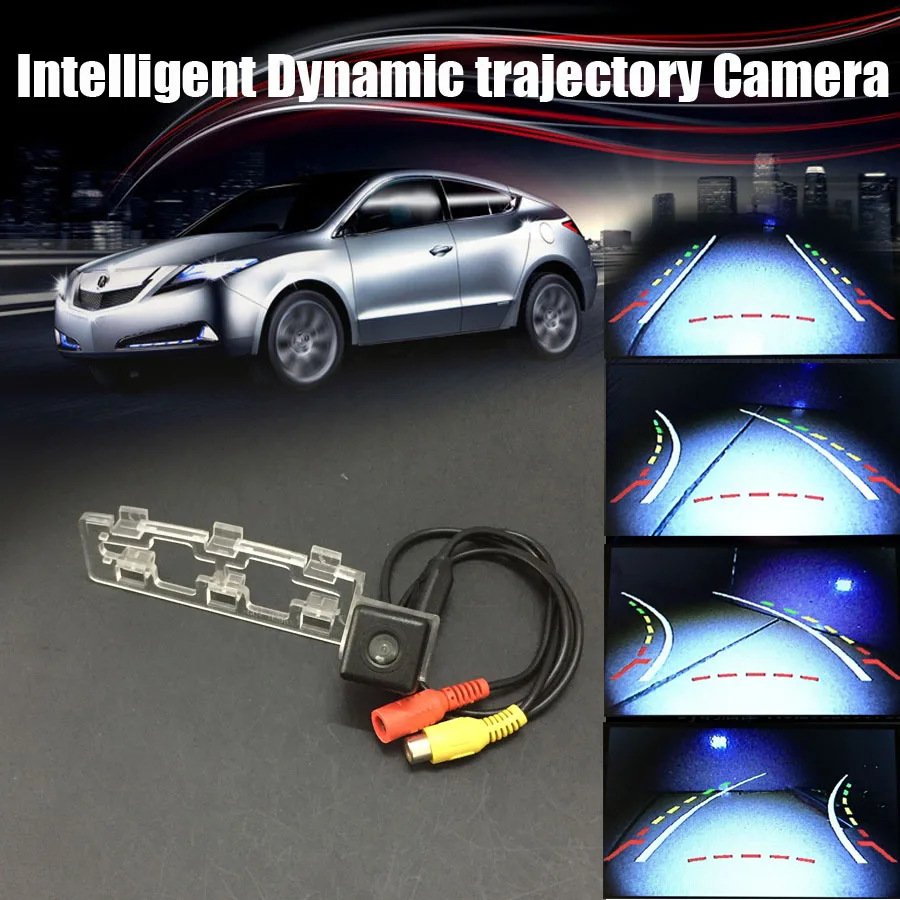 Car Intelligent Reversing Trajectory Tracks Camera Rear View Backup Park For Toyota Yaris Sedan / Vios 2008 2009 2010 2011 2012 |