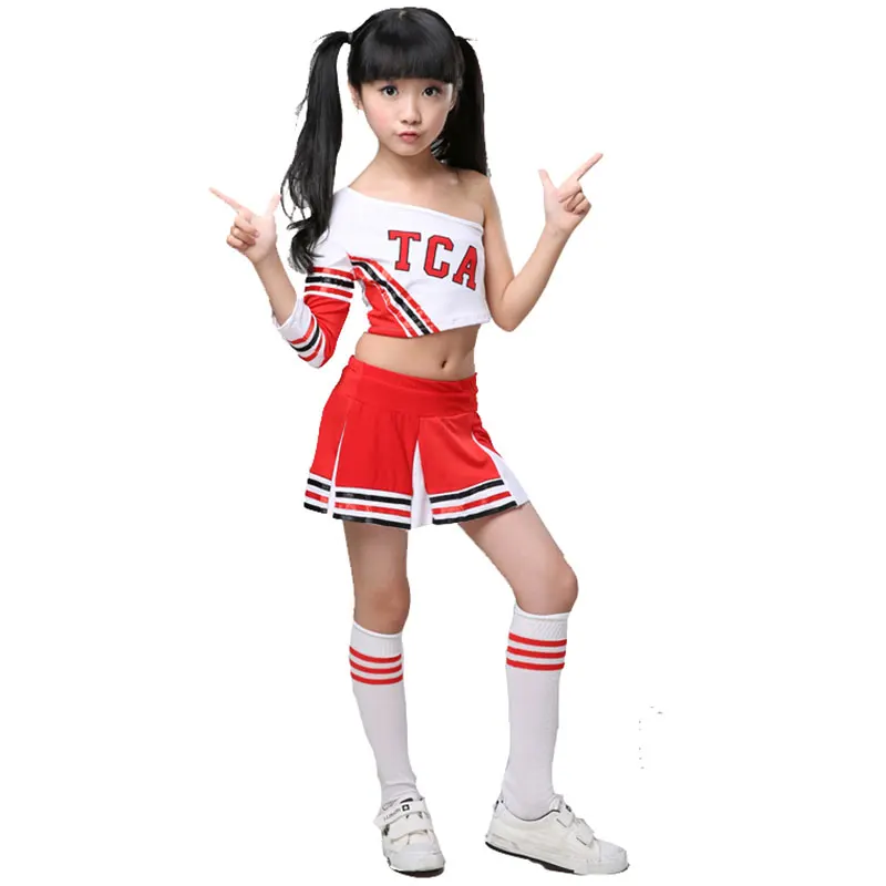 Children Competition Cheerleaders Girl School Team Uniforms KidS Kid Performance Costume Sets Girls Class Suit Suits | Тематическая