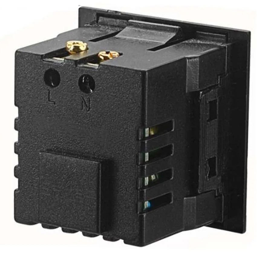 Черная белая 5 В 2 1 А 2USB разъема переменного тока встраиваемая настольная розетка