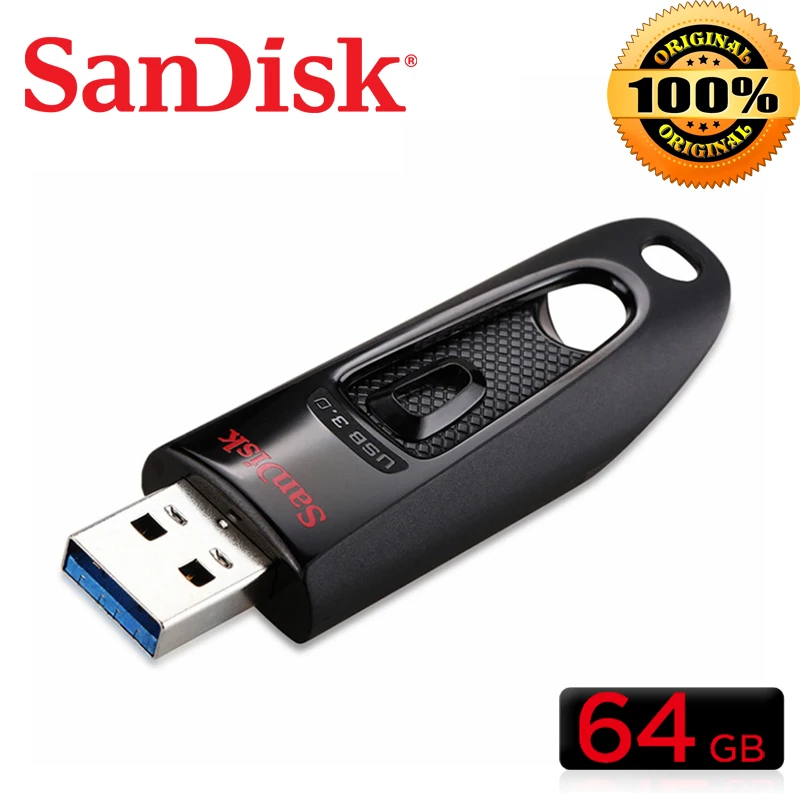 Двойной Флеш накопитель SanDisk usb флэш память 32GB 64GB 128GB 256 ГБ оперативной памяти 16 Гб