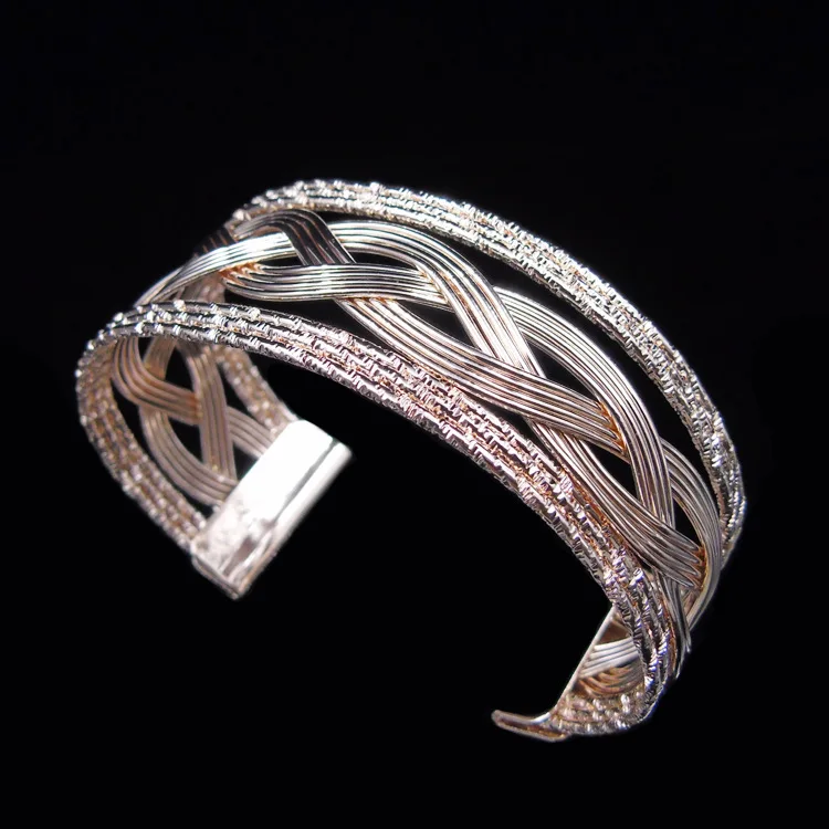 Silver plated exquisite luxury gorgeous fashion open bangle bracelet hollow retro charm jewelry preferred birthday gift | Украшения и