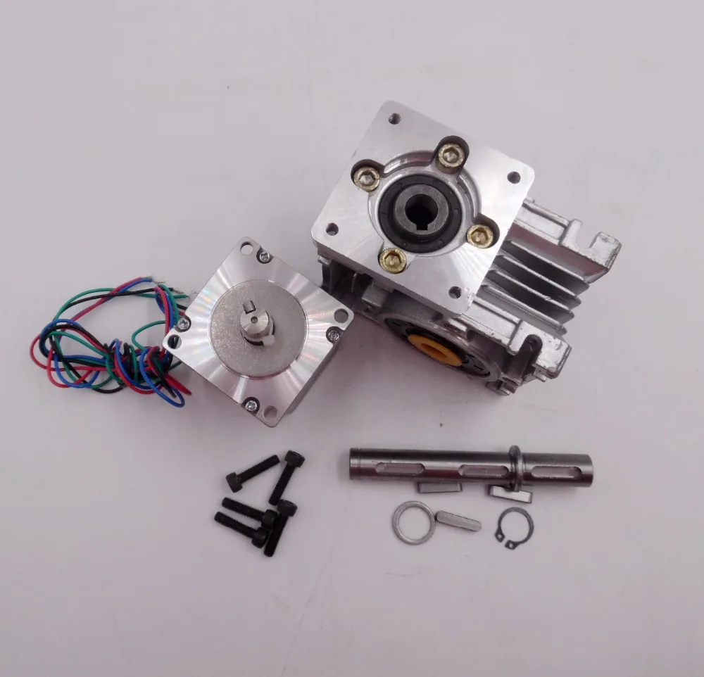 

Соотношение 20:1 самоблокирующийся высокий крутящий момент L112mm NEMA23 4.2A RV30 турбинный червячный редуктор редукторный шаговый двигатель декори...
