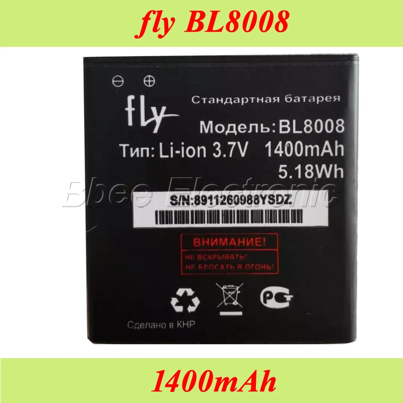 

1400mAh BL8008 FLY BL8008 AKKU
