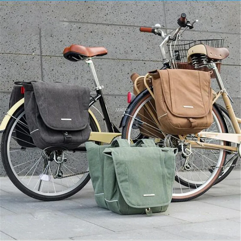 ROSWHEEL 20l Ретро Холст Велосипедный Спорт сумка сзади стойки багажника велосипед